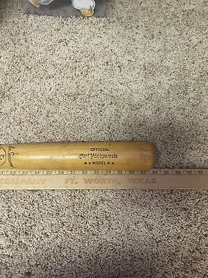 Carl Yastrzemski Baseball Bat Louisville Slugger  Vintage Old Hillerich Bradsby • $90