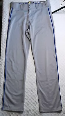 Easton Mako Gray/Royal Pinstripe Baseball Softball Pants Waist 33-34 Inseam 33 • $20