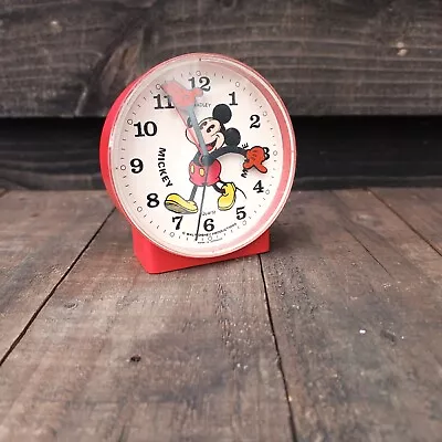 Vintage Mickey Mouse Alarm Clock Made In Germany Faulty FREE P&P  • £10.80