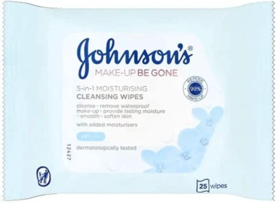 £2.02 • Buy Johnson's Face Care Makeup Moisturising Wipes, Pack Of 25 Wipes