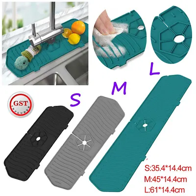 $13 • Buy Kitchen Faucet Sink Splash Guard Silicone Faucet Water Catcher Drying Mat Pad