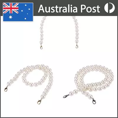 Pearl Strap For Handbag Purse Belt Handle Replacement Chain Women Shoulder Strap • $9.29