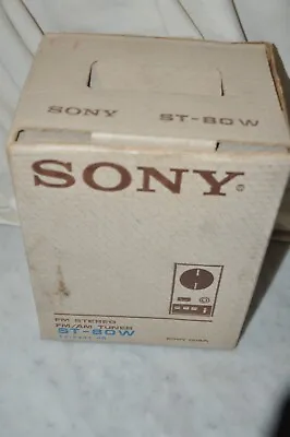 Vintage Sony  Stereo Tuner ST-80W Original Box Powers Up   READ!!!!!! • $85