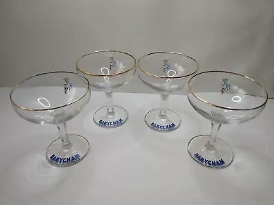 Vintage 1950's Babycham Glass White Fawn Deer Bar Advertising Party Glasses X 4 • £19.99