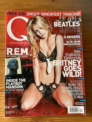 Q Magazine December 2003 Issue 209 Britney R.E.M. Beatles Q Awards. • £1.50