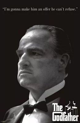 MOVIE POSTER The Godfather An Offer He Can't Refuse Don Corleone Marlon Brando • $9.68