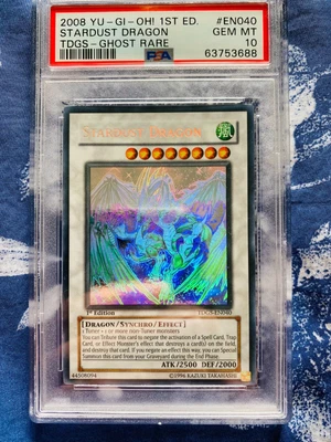 £26690 • Buy Yugioh TDGS Stardust Dragon GHOST RARE 1st Edition PSA 10 GEM MINT