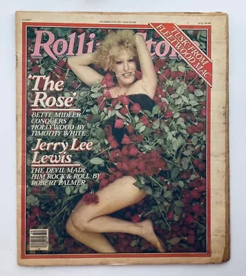 VTG Rolling Stone Magazine December 13 1979 Issue 306 Bette Midler No Label • $24.95