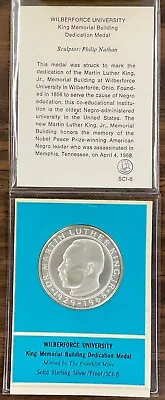 Martin Luther King Memorial Dedication Franklin Mint Sterling Silver Proof Medal • $49