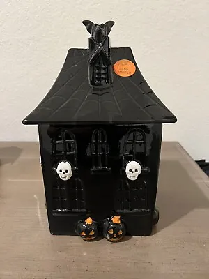 Cobwebs And Cauldrons Haunted House Cookie Jar Halloween • $69.99