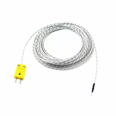 K-Type Temperature Testing Thermocouple Sensor Wire -50C To +200C 10m 33ft NEW • $12.39