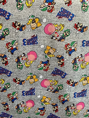  Super Mario Luigi & Mario Packed Premium Quality 100% Cotton-Fabric By The Yard • $18