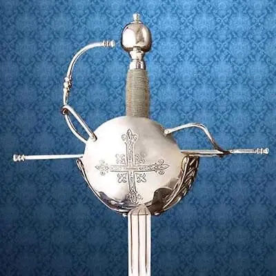 1590s French Musketeer Rapier 46  Sword With Scabbard Renaissance Collectible • $339.99