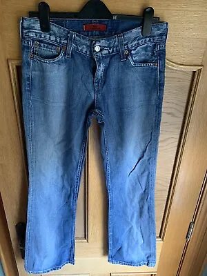 Women’s Levis EVE SQUARE CUT STRAIGHT LEG Blue Jeans W30 L32 (A401) Never Worn • £45