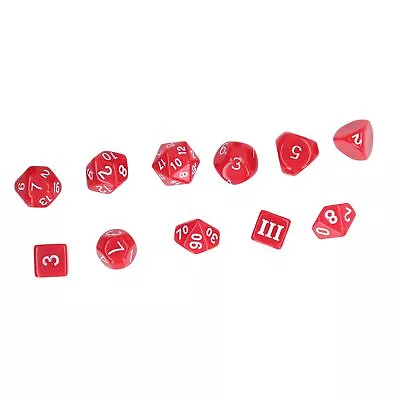 15pcs Complete Polyhedral Dice Set Acrylic D3 To D100 Spherical Role Play Ga &sw • $24.87