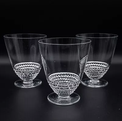 R Rene Lalique Nippon White Wine Glasses Set Of 3- 3767 France Crystal 3 1/2  H • $276.25