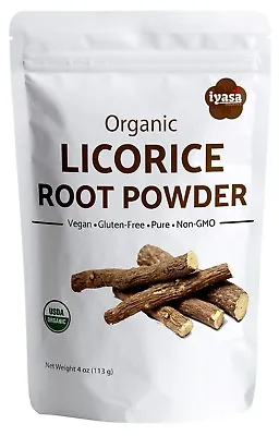£24.54 • Buy Licorice Root Powder (Liquorice) USDA Certified Organic, Ships Free,  4,8,16 Oz