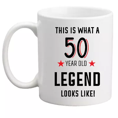 50th Birthday Mug Legend Looks Like! Birthday Gift Her/him/women/men/present • £8.95