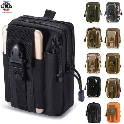 Tactical Molle Pouch Military EDC Utility Gadget Belt Waist Bag Pocket Organizer • $8.99