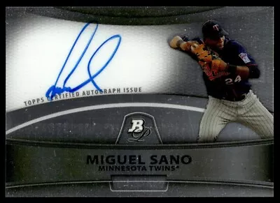 2010 Bowman Platinum Prospect Autographs Refractors Miguel Sano Auto Minnesota • $3.50