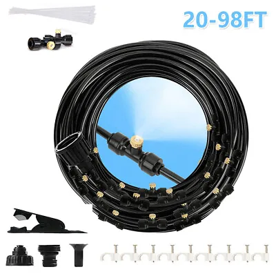 20-98ft Hose Outdoor Patio Water Mister Nozzle Misting Cooling System Fan Cooler • $13.90