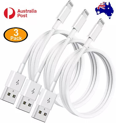 $6.29 • Buy 3X HEAVY DUTY USB Cable Charger Cord  For Apple IPhone 7 8 X 11 12 13 Pro Max