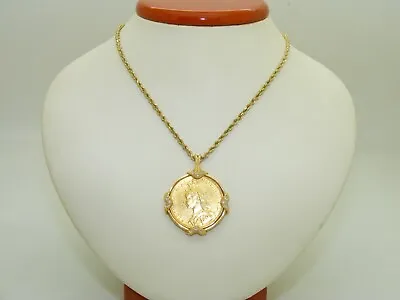 1888 Victoria D:G: British Gold Coin Pendant • $2300