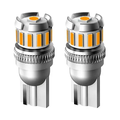 £7.14 • Buy 2PCS T10 501 194 LEDs SMD Yellow Light Dashboard Interior Bulb Lamp For Car