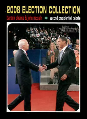 2009 Topps Heritage 2008 Topps Election Collection #145 Barack Obama John McCain • $2.99