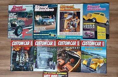 9 Vintage Street Machine/custom Car Magazines Issues Hot Rods/garage  • £6.95