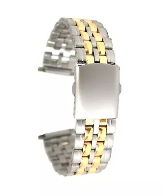 Two-Tone Metal Watch Bracelet 16-20MM For Watches • $9.77