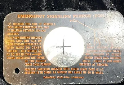 Vintage Military Emergency Signaling Mirror GE ESM/1 • $12
