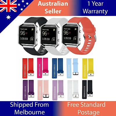 $6.55 • Buy Silicone Wristwatch For Fitbit Blaze Sports Fitness Wrist Band Replacement AU