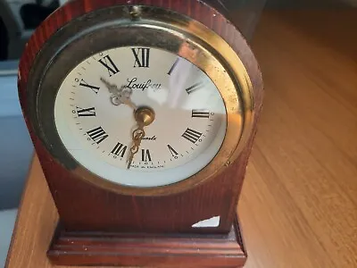 Antique German Wurttemberg H.A.C Wooden Case Mantle Bedside Alarm Clock C.1900 • £20