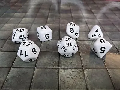 Weighted D&D Dice - D4 D6 D8 D12 D10 D20 D100 | 3D Printed Loaded Dice • $16