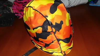 Motorcycle Helmet Bag Microfiber Camo Helmet Bag Carry Helmet Duffle Orange Camo • $14.99