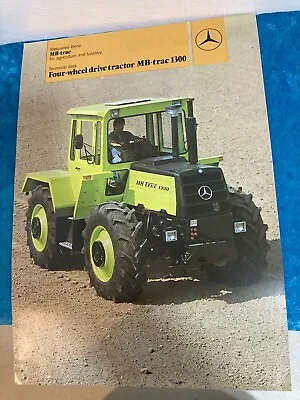 M B Trac Mercedes-Benz Tractor Brochure • £5.99