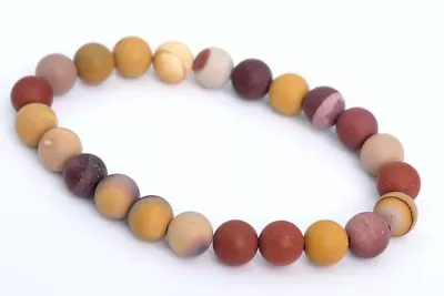 8MM Matte Mookaite Bracelet Grade AAA Natural Round Gemstone Beads 7  • $5.99