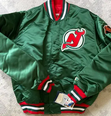 Classic Starter Satin NHL Jacket - NEW JERSEY DEVILS - Martin Brodeur • $429.35