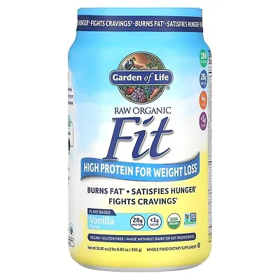 $46.19 • Buy RAW Organic Fit, High Protein For Weight Loss, Vanilla, 32.8 Oz (930 G)