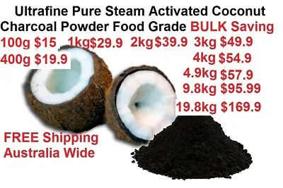 $15 • Buy Bulk Activated Carbon Powder Coconut Charcoal Teeth Whitening Toothpaste Mask