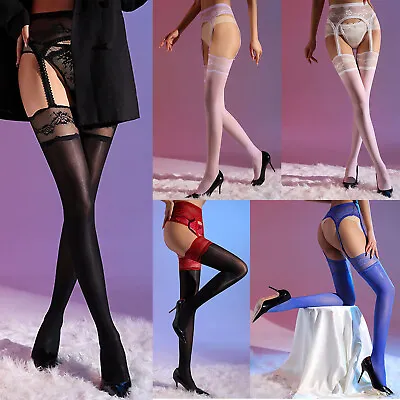 Womens Tights Lingerie Stockings Garter Belt Pantyhose Suspender Underwear Lace • $9.29