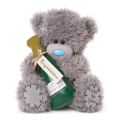 Me To You Tatty Teddy Collectors 7  Plush Bear Holding A Congratulations Bottle • £10.99