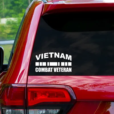 Vietnam Combat Veteran Decal 5  Wide Window Sticker - 28 Different Colors! • $2.99
