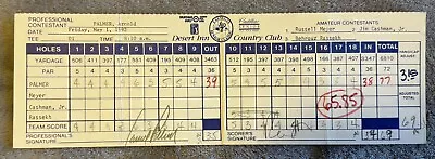 Arnold Palmer Tournament Used Scorecard Signed! • $545.24