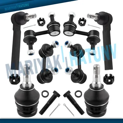 8PCS Front Lower Ball Joints Sway Bar Links Tie Rods For Subaru Forester Impreza • $48.80