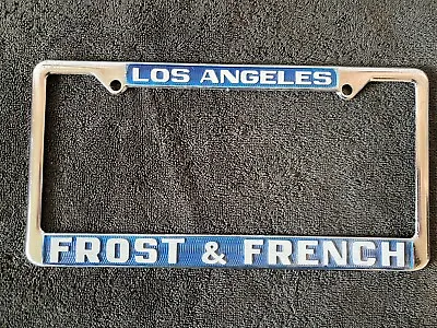 Vintage License Plate Frame Frost & French Studebaker Packard Dealer Los Angeles • $90