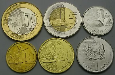 MOROCCO 10 Santimat / 10 Dirhams 2011/2013 - Lot Of 6 Coins - UNC * • $7