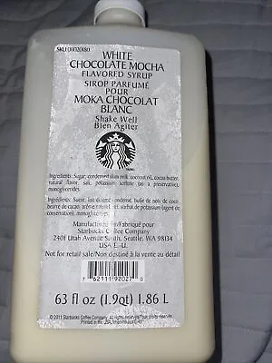 Starbucks White Chocolate Mocha Flavored Syrup BB 05/2024 X 2 Bottles • $55