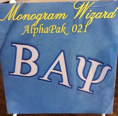 Monogram Wizard Alpha Pak 21- Embroidery Cd • $50